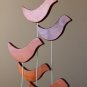 EPIC! MID CENTURY MODERN ABSTRACT BIRDS TEAK SCULPTURE! VTG 50'S 60'S ART ATOMIC