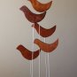 EPIC! MID CENTURY MODERN ABSTRACT BIRDS TEAK SCULPTURE! VTG 50'S 60'S ART ATOMIC