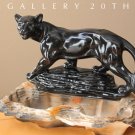 RARE MID CENTURY MODERN JAGUAR PLANTER LAMP! VTG 1950'S BLACK PANTHER ATOMIC! RARE MID CENTURY MODERN JAGUAR PLANTER LAMP! VTG 1950'S BLACK PANTHER ATOMIC!