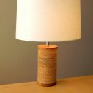 MINT! MID CENTURY MODERN VAN PELT CARDBOARD TABLE LAMP! GEHRY ATOMIC WOOD 1970s