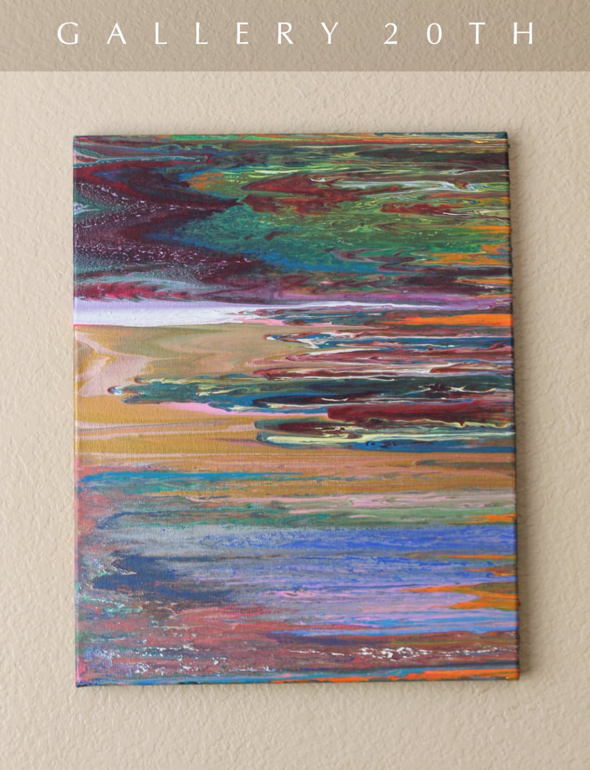 SIMPLY GORGEOUS! MID CENTURY MODERN ORIGINAL ABSTRACT OIL PAINTING! POP ART VTG