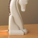 HUGE MID CENTURY ETRUSCAN HORSE SCULPTURE LAMP! VTG 50S WEINBERG CHESS DECOR ART
