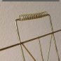 VTG ATOMIC MODERN MAGAZINE RACK! 195'S MID CENTURY INTERIORS DECOR BRASS DESIGN