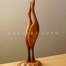 WOW! TALL MID CENTURY MODERN ABSTRACT TEAK BIRDS SCULPTURE! VTG 50'S 60S ART BHG
