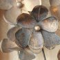 PAIR MID CENTURY MODERN BRUTALIST MOD FLOWER WALL ART! METAL SCULPTURE JERE VTG