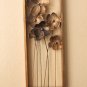 PAIR MID CENTURY MODERN BRUTALIST MOD FLOWER WALL ART! METAL SCULPTURE JERE VTG