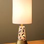 WOW! MID CENTURY MODERN ABSTRACT GLASS ATOMIC TABLE LAMP! ROCKABILLY VTG 1950S