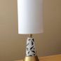 WOW! MID CENTURY MODERN ABSTRACT GLASS ATOMIC TABLE LAMP! ROCKABILLY VTG 1950S