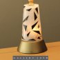 WOW! MID CENTURY MODERN ABSTRACT GLASS ATOMIC TABLE LAMP! ROCKABILLY VTG 1950S