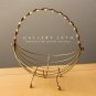 ATOMIC MODERN FLOATING CATCHALL! MID CENTURY VTG TRAY! 1950's BRASS RETRO DECOR!