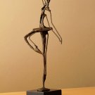 MID CENTURY MODERN BRUTALIST BRONZE BALLERINA SCULPTURE! VTG GIACOMETTI ERA JERE