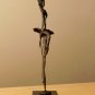 MID CENTURY MODERN BRUTALIST BRONZE BALLERINA SCULPTURE! VTG GIACOMETTI ERA JERE