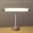 RARE & MINT! EARLY ARTICULATING CHROME FLUORESCENT DESK LAMP! JAPAN VTG 1960'S