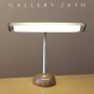 RARE & MINT! EARLY ARTICULATING CHROME FLUORESCENT DESK LAMP! JAPAN VTG 1960'S