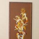 HUGE! MID CENTURY MARVELOUS! "INDIAN CORN" TAPESTRY! TEXTILE ORIG. WALL ART 60's HUGE! MID CENTURY MARVELOUS! "INDIAN CORN" TAPESTRY! TEXTILE ORIG. WALL ART 60's