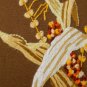 HUGE! MID CENTURY MARVELOUS! "INDIAN CORN" TAPESTRY! TEXTILE ORIG. WALL ART 60's