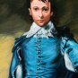 WOW!! "BLUE BOY" ORIG. ART OIL PAINTING! SUPERB THOMAS GAINSBOROUGH REPRODUCTION