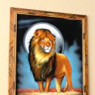 THE KING! MID CENTURY MODERN ORTIZ VELVET LION PAINTING! VTG 70S ATOMIC AGE ART THE KING! MID CENTURY MODERN ORTIZ VELVET LION PAINTING! VTG 70S ATOMIC AGE ART