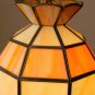 TOO COOL! SMALL MID CENTURY MODERN ORANGE HANGING SWAG LAMP! 70'S 60'S VTG RETRO