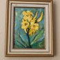 MID CENTURY MODERN FLOWERS EXPRESSIONIST ART! ORIG. PAINTING VTG 60'S
