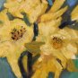 MID CENTURY MODERN FLOWERS EXPRESSIONIST ART! ORIG. PAINTING VTG 60'S