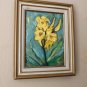MID CENTURY MODERN FLOWERS EXPRESSIONIST ART! ORIG. PAINTING VTG 60'S