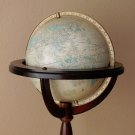 MID CENTURY WOOD ARTICULATING FLOOR GLOBE! WORLD VTG MAP LIBRARY DECOR ATOMIC