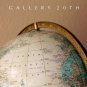 MID CENTURY WOOD ARTICULATING FLOOR GLOBE! WORLD VTG MAP LIBRARY DECOR ATOMIC