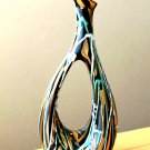 MID CENTURY MODERN ITALIAN BIOMORPHIC DRIP VASE! POTTERY 1950'S ABSTRACT ART VTG