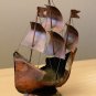 HOLLYWOOD REGENCY MID CENTURY COPPER SHIP SCULPTURE! 60S GALLEON VTG RETRO DECOR
