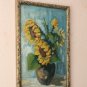 POST IMPRESSIONIST SUNFLOWERS AFTER VAN GOGH OIL PAINTING! FLOWERS ORIG 1930 ART