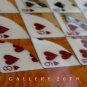 MID CENTURY GAME ROOM ABSTRACT WALL ART! PLAYING CARD DECOR! VTG 1960S MODERN