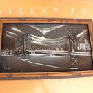 SUPERB! MID CENTURY MODERN SAN FRANCISCO CITYSCAPE PAINTING! 50S RAYMOR ART VTG