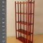 GORGEOUS! MID CENTURY MODERN CHERRY STAINED HANDCRAFTED WOOD BOOK SHELF! 1950S