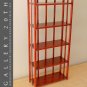 GORGEOUS! MID CENTURY MODERN CHERRY STAINED HANDCRAFTED WOOD BOOK SHELF! 1950S