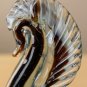 BEAUTIFUL! MID CENTURY MODERN GLASS HORSE SCULPTURE! BLUE VTG MURANO ART 1950'S