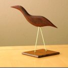 SUPERB! MID CENTURY MODERN TEAK BIRD SCULPTURE! VTG 1950S ICONIC GOOGLY EYES!