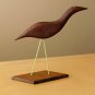 SUPERB! MID CENTURY MODERN TEAK BIRD SCULPTURE! VTG 1950S ICONIC GOOGLY EYES!