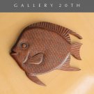 DELIGHTFUL MID CENTURY MODERN WOOD FISH WALL ART! VTG ART ATOMIC AGE DECOR 1950S
