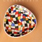 FAB! MID CENTURY MODERN ABSTRACT PAINTED EUROPEAN DISHES! VTG ORIG ART 50'S 60'S