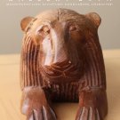 MAGNIFICENT LION SCULPTURE! HANDCARVED MODERN ART! OOAK WOOD LEO COOL CAT FELINE