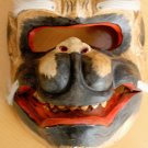RARE EARLY 20TH POLYCHROME GORILLA MONKEY MASK! PERUVIAN FOLK ART VTG WALL ART