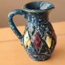 ITALIAN ATOMIC MID CENTURY MODERN ABSTRACT POTTERY! VASE AFTER BITOSSI 50's BLUE