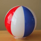 WOW RARE MID CENTURY MODERN 60S BALL GLASS LAMP SHADE! RED BLUE CIRCUS VTG LIGHT