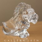 WOW! FRENCH LION SCULPTURE! CRYSTAL MODERN ART! LEO COOL CATS FELINE MID CENTURY