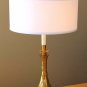 ORIGINAL ATOMIC DECOR! GOLD LEAF ROCKET TABLE LAMP! MID CENTURY MODERN 1950S VTG