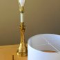 ORIGINAL ATOMIC DECOR! GOLD LEAF ROCKET TABLE LAMP! MID CENTURY MODERN 1950S VTG