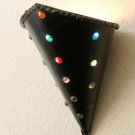 FAB! 1950S MID CENTURY MODERN BRUTALIST METAL WALL SCONCE! ATOMIC DECOR! VTG ART