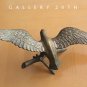 MID CENTURY BRASS EAGLE SCULPTURE! VTG STATUE USA BIRD 1960S MODERN METAL ART