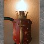 HOLLYWOOD REGENCY! MID CENTURY ITALIAN PALLADIO WALL ART LAMP! SCONCE 50'S VTG